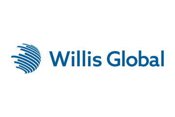 Willis global logo on a sleek black background.