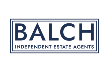 The logo for bach independent estate agents is displayed on their website.