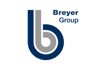 The Breyer Group logo on a sleek black background, perfect for web design in Essex.