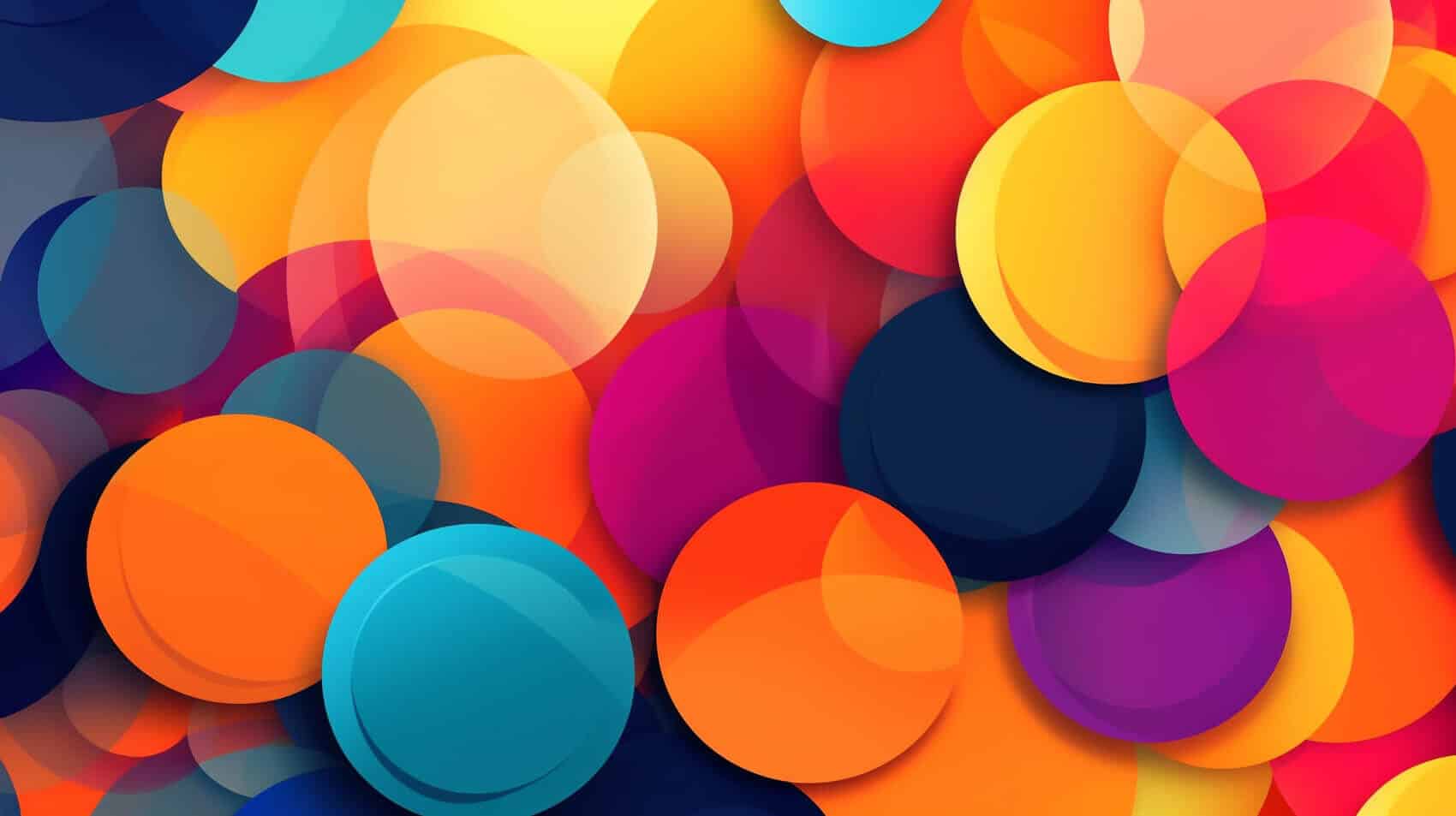 Colourful circles background