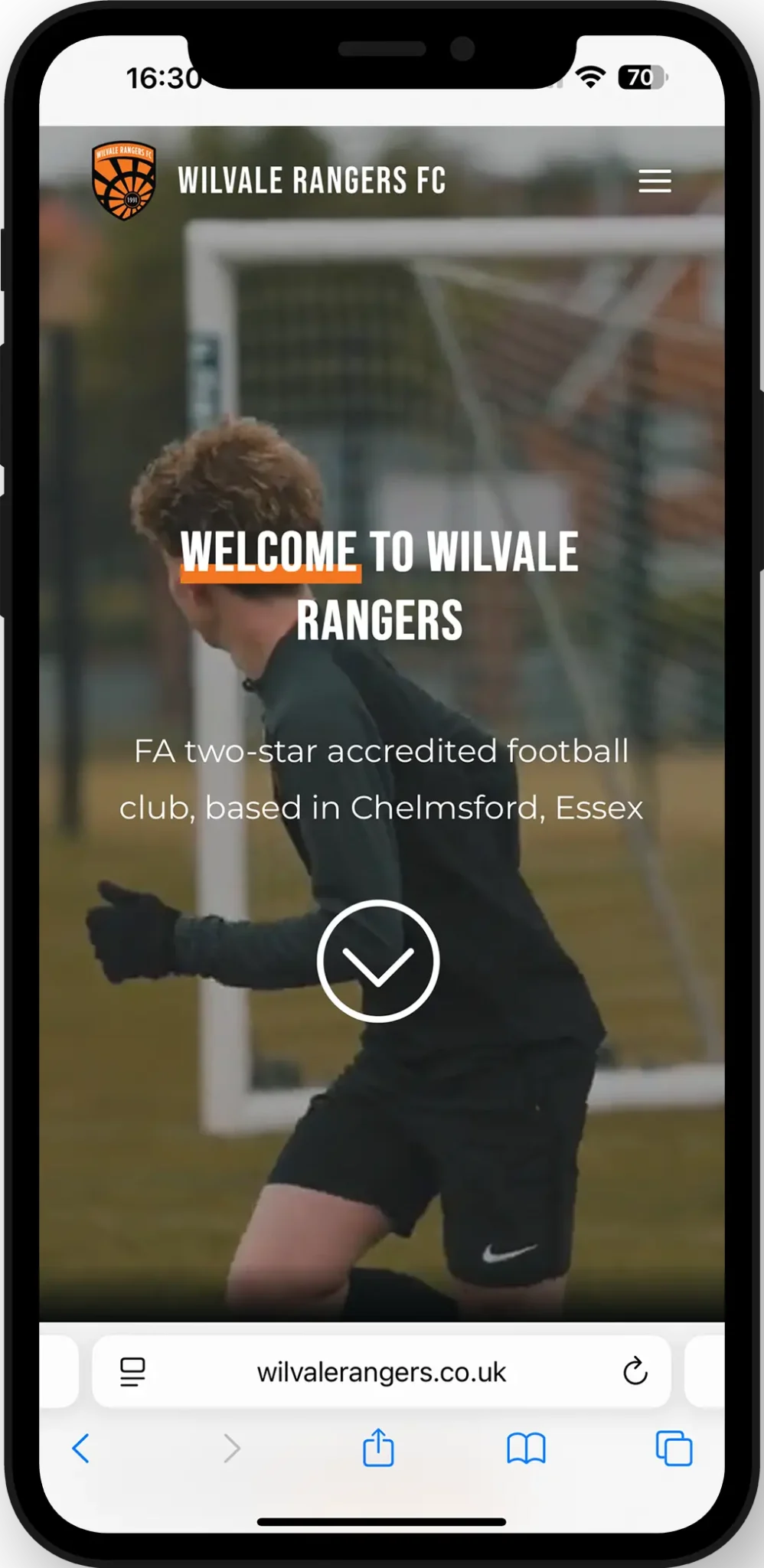 Chelmsford website design client